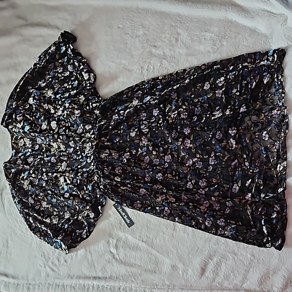 *NWT* Modcloth Dramatic Depths Velvet Burnout Style Dress - Picture 7 of 15